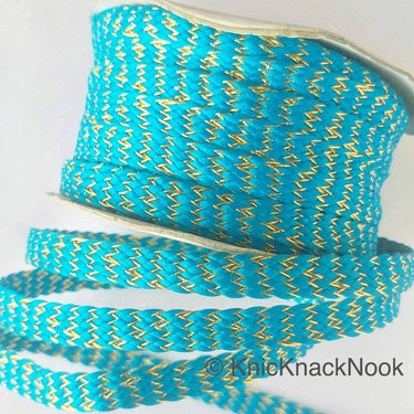 Blue Braid Trim, Approx. 8mm wide, Upholstery Trim